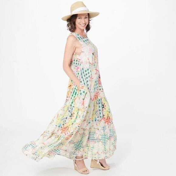 Tolani Dresses & Skirts - Summery Maxi Dress Multicolor Soft Women's Size XL